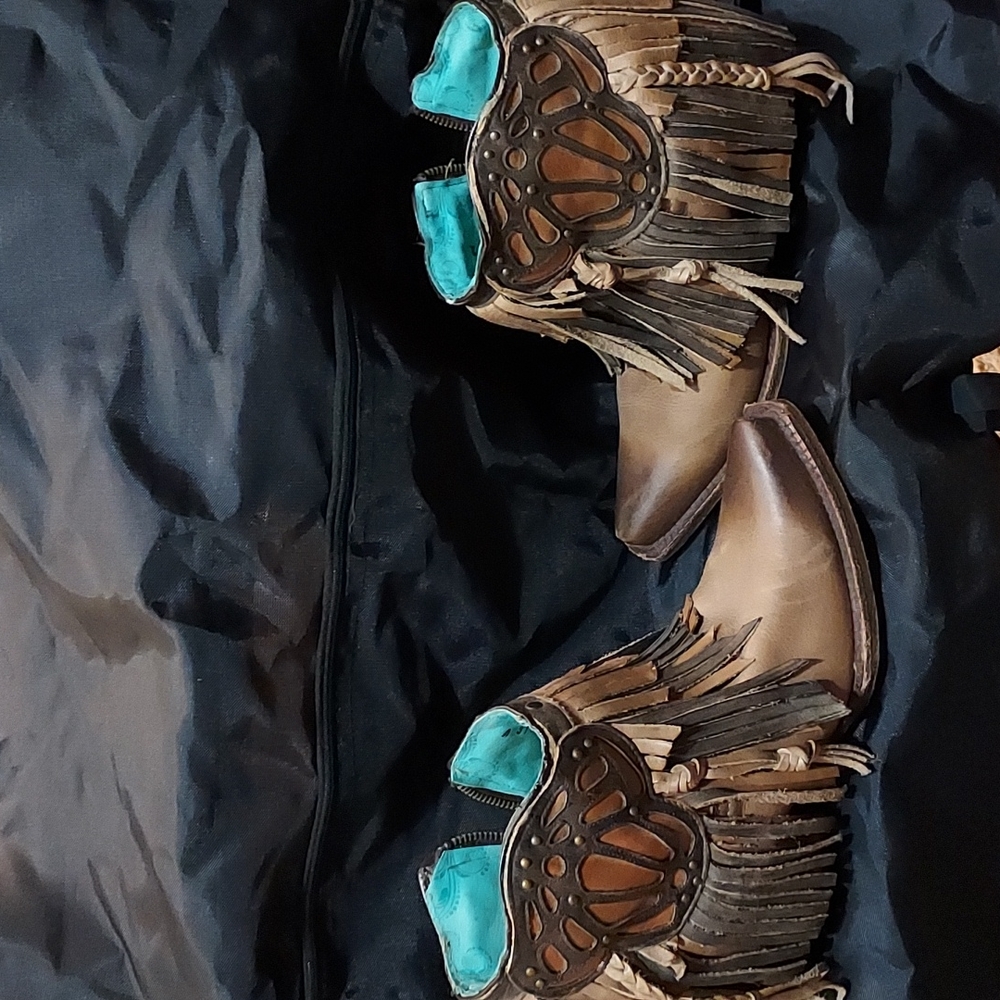 Corral booties fringe 8